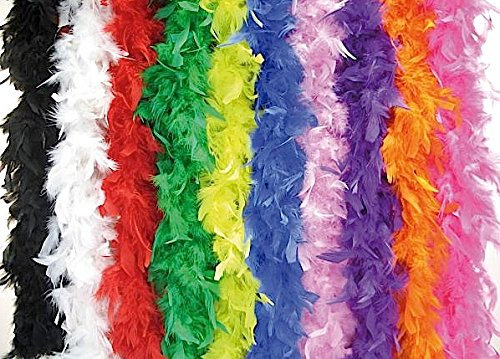 Festartikel-Müller Federboa Farbe GELB Federschal Charleston 20er Jahre Federstola