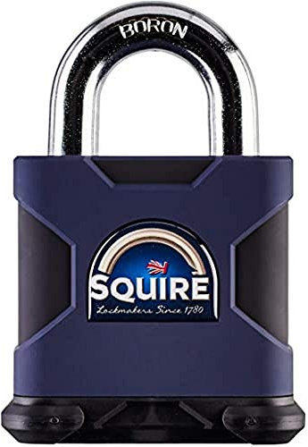 Henry Squire Stronghold 6 Pin S Cylinder Open Shackle Steel Padlock, 80 mm (Length)