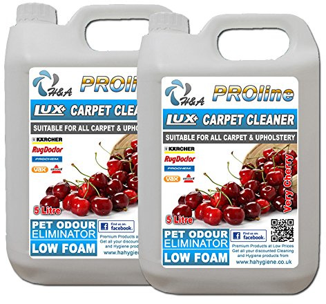 H&A Proline Carpet Shampoo Cleaner,10 ltr, Very Cherry Compatible With All Machines