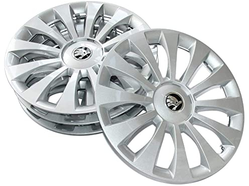 Skoda 5JA071455A Radzierblenden (4 Stück) Radkappen Costa 15 Zoll Radblenden, für Stahlfelgen 6Jx15