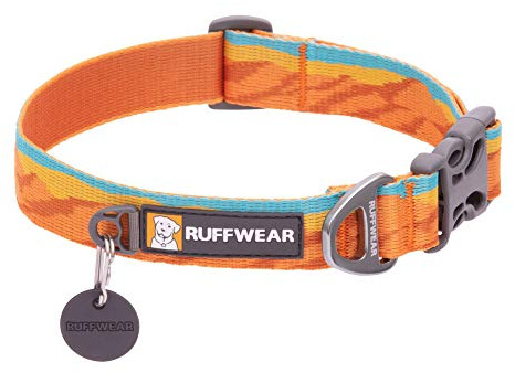 RUFFWEAR Flat Out Collar, Klassisches Hundehalsband für Kleine Hunderassen, Einstellbare Passform, Größe S (28-36 cm), Fall Mountains