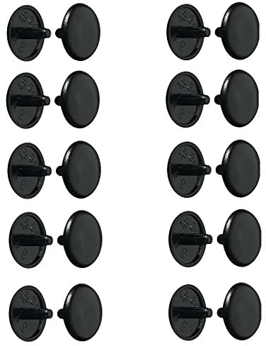 cyclingcolors 20x coprivite pz2 cappuccio plastica viti copertura coperchi tappi pozidriv 2.5mm (Nero (Ral 9005))