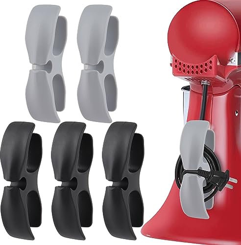 Organizzatore per cavi per elettrodomestici da cucina, confezione da 5 avvolgicavo per elettrodomestici, porta cavi per elettrodomestici da cucina, per riporre elettrodomestici, nascondicavo
