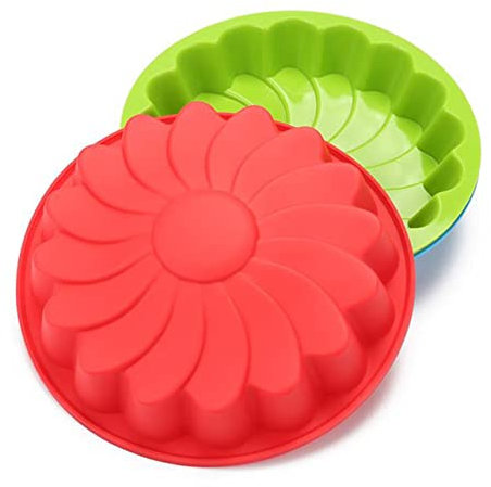 MAGICLULU Kaffeekuchen Fleisch Kuchenform Mit Deckel Runde Kuchenform Milchpackung Kuchenform Aus Silikon Schale Für Mikrowelle Kaffeetassenhalter Kuchenform Pfanne Grilltisch Schablone Groß