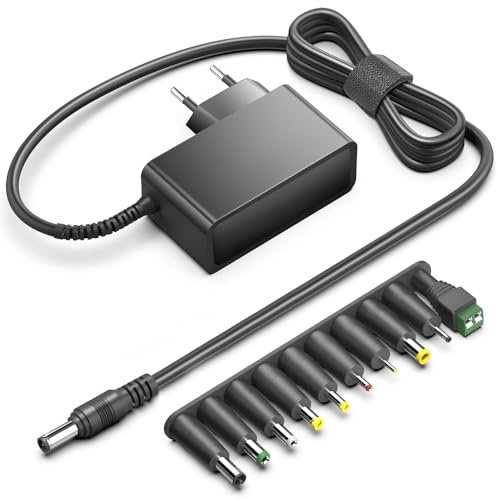 KFD Universel Chargeur 26V 1A pour Levoit LVAC-200 LSV-V201-WEU Hoover HFREE 100 Silvercrest SHAZ 22.2 - Compatible avec Samsung Jet 75E Dizaines de Modèles Alimentation Adaptateur avec 10 Embouts