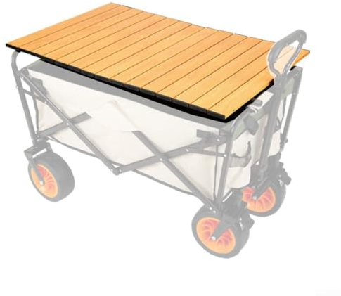 Mesa plegable para carrito de camping, tablero de mesa plegable de aleación de aluminio, cubierta de remolque para carrito de camping, carro, cochecito, carritos de jardín (L negro)