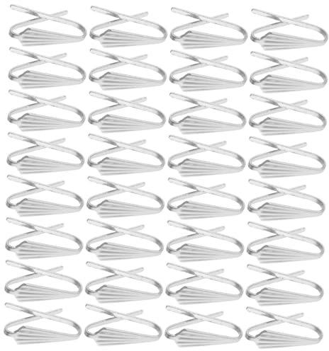 STOBAZA 140stücke Kronleuchter-verbinderclips aus Metall für Lampenschirme und Kristalle Befestigungsklammern und Schleifenclips Ersatz-kronleuchter-schleifenstifte