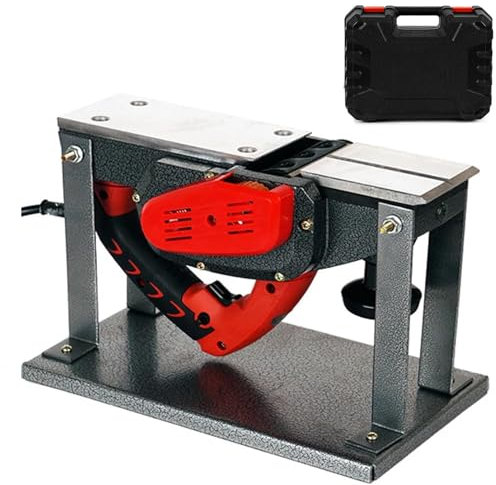 Pequeño cepillo eléctrico doméstico multifunción con caja de almacenamiento - DIY Muebles de carpintería Bancos Cepilladoras de madera Herramientas