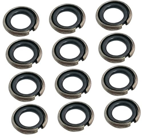 Uonlytech 12 Stück Sicherungsring für Schlagschrauber und Elektrowerkzeuge aus Eisen und Gummi 12,5mm Vierkant Professionell und Einfach zu Verwenden