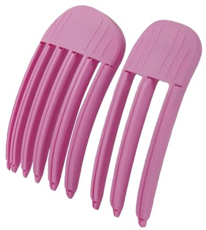 Set di 2 fermagli per capelli istantanei, frangia soffice, clip volumica per l'attaccatura dei capelli, senza impronte, per sollevamento radici dei capelli, per uomini e donne, rosa