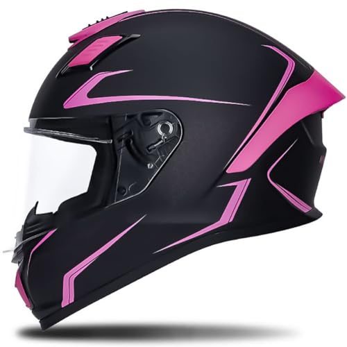 Byroads Motorbike Helmets Mens Women Men Motorcycle Helmets Anti-fog Dual Visors Tinted Modular Full Face Flip up Front Motorbike Helmets, ECE Approved Modular Helmet Bluetooth Slot S-XXL