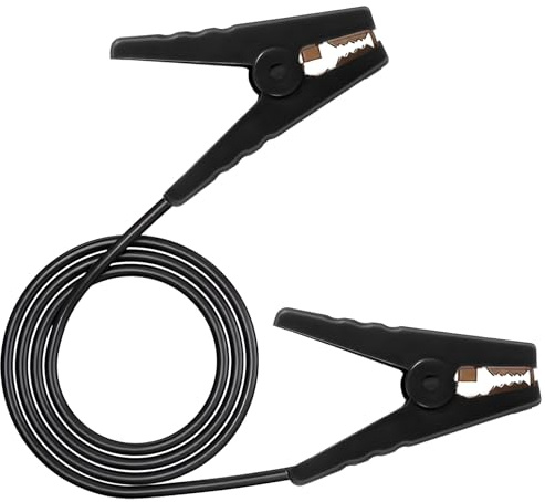 Minidodoca Farm Electric Fence Jump Leads with Crocodile Clip Connect Energizer and Fencing System Wire (2Clip+1wire)