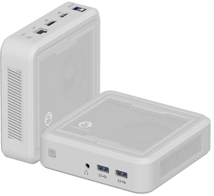 GenMachine Mini PC AMD Ryzen 5 3550H (up to 3.7GHz) 4c/8t 16GB DDR4、512GB SSD & M.2 NVME AMD Redeon Vega8 Wifi5/BT4.2/HDMI/4K Mini Desktop PC for Business/School/Office Micro pc