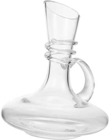 iplusmile Carafe à Vin Verre Décanter Rapide Design Incurvé pour Rouge Vodka et Whisky Élégant Cadeau pour Amateurs de Vin