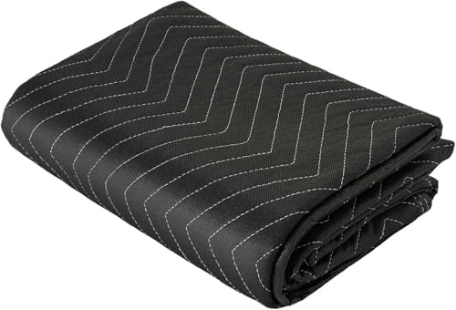 LNT Les nouveaux textiles - Couvertures de protection et déménagement 183x203 cm - environs 520 g/m² - Robustes et épaisses pour Meubles, planchers - Tissu non tissé Coton recyclé.