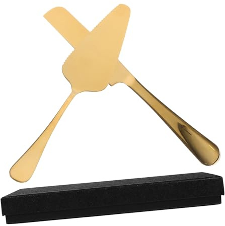 TOYANDONA Spatole Per Torta in Acciaio Inox Coltello Per Torta Lama Seghettata Utensili Per Tagliare e Servire Torte Per Feste Compleanni e Anniversari