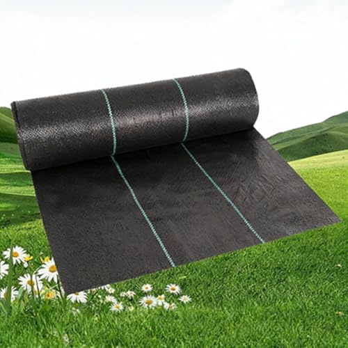 RCYONGQ Telo Pacciamatura Tessuto Non, Permeabile all'Acqua Telo Pacciamatura Barriere Contro Le Erbe Infestanti per Patio, Aiuole, Erba Artificiale, Prato, Vialetto(2x2m)