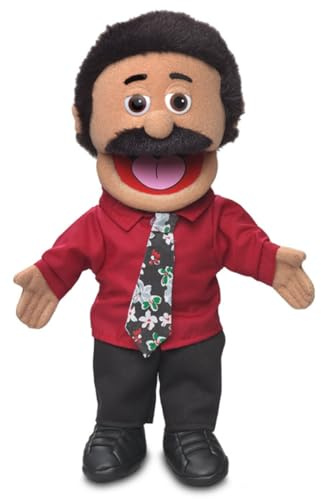 Carlos von Silly Puppets | 40 cm Handpuppe für Kinder | Mit Beweglichem Mund Und Armen | Abnehmbare Handwaschbare Kleidung