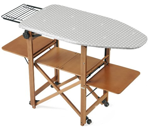 620 Bravo Table à Repasser, Bois - Fermable - Réglable - Finition Cerise - Arredamenti Italia