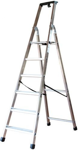SCALA ALLUMINIO QUADRA 10 gradini H 2,28 mt. 12,00 kg.