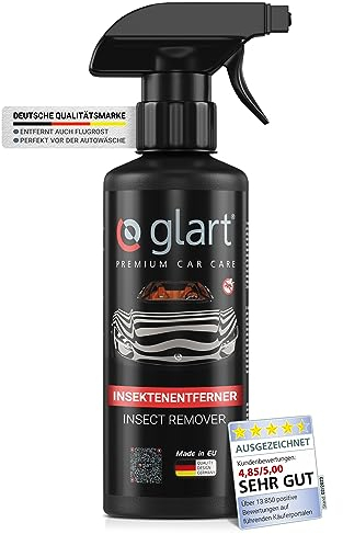 Glart 45IE Insect Remover - 500ml spray for car & motorcycle - quickly & gently dissolves stubborn & dried insect dirt - Pre-cleaner before car wash - Exterior care cleaning