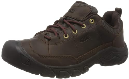 KEEN Men's Targhee 3 Oxford Casual Hiking Shoes, Dark Earth/Mulch, 8.5