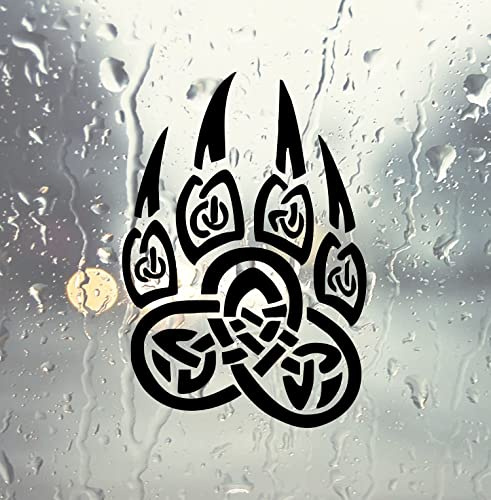 myrockshirt Pfote Wolf Wolfspfote Bär Klaue Aufkleber Wikinger Nordic Viking Skandinavien Sticker