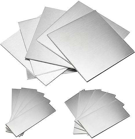 Swpeet Kit de 5 placas de soldadura de 7,5x7,5 cm - 3x3 pulgadas, placa de soldadura de acero suave calibre 11, placas de soldadura de acero para práctica y entrenamiento de soldadura de arco y