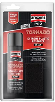 Arexons Car Care Pro TORNADO - Super Rigenera Plastiche, Cancella Graffi e Segni del Tempo, Protegge dallo Scolorimento e Invecchiamento, 125ml