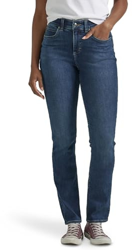 Lee Jeans de Pierna Recta Ultra Lux Comfort con Flex Motion para Mujer, Saludar el día, 18 Plus Largo
