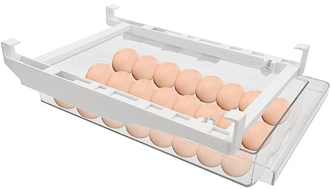 Cajón Organización Nevera, Cajón Estante Nevera, Organizador Huevos, Frigorífico Cajón Extraíble, Huevo Cajones Envase, Para Huevos Grande, Refrigerador Ordenado