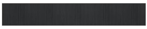 vidaXL Teppich Rechteckig Grau 80x500 cm Bambus