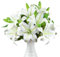 12 Pièces Fleur De Lys Artificiel Blanc, Réaliste Longue Tige Real Touch Stargazer Lily, Fausse Fleur De Lys Faux Floral Avec Des Tiges Pour Fête De Maison Table De Mariage Pièce Maîtrelle Décoration