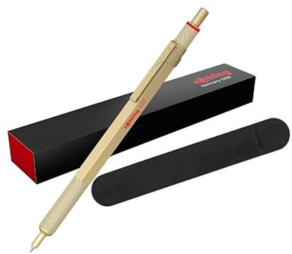 rOtring Professional RO 600 Kugelschreiber | Metall Gold | Geschenkbox + Samt-Etui | 2183911
