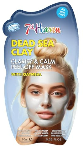 7th Heaven Maschera per il viso peel off all'argilla del Mar Morto con farina d'avena, schiarisci e calma Vegan Peel Off Mask - Genuine 7th Heaven Face Masks Skincare
