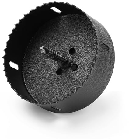 HSAWBIT HSS Bi Metal 105mm Hole Saw M42 Hole Cutter, Hex Shank | 8% Cobalt BI-metal 105mm Wood Cutter Holesaw 38mm Cutting Depth, for Stainless Steel Metal Plastic Timber Drywall