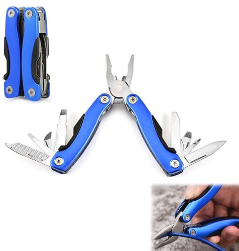 Multiusos Herramienta Multiusos 11 en 1, Alicates Multiusos, Herramienta multiusos de acero inoxidable para Acampar, Actividades de bricolaje, Supervivencia al aire libre, Caza, Senderismo