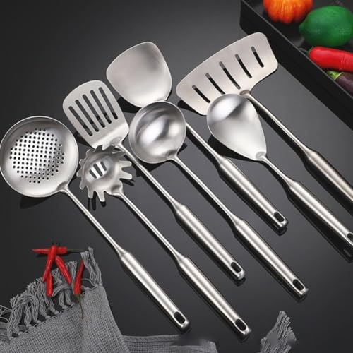 Espátula de wok de acero inoxidable 304 de grado profesional, para chefs caseros y entusiastas de la cocina (G)