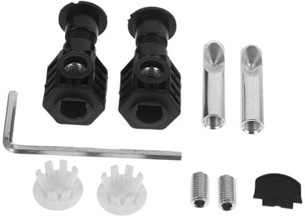 HEALEEP 1set Viti e Cerniere Per Sedile Wc Fissaggi Per Installazione Facile e Robusta Compatibile Con Modelli Da Parete e Standard Colore Nero