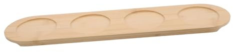 SOIMISS Bandeja para 4 Posavasos De Vino Portavasos De Madera para Whisky Portavasos De Cerveza Tablas De Degustación Portabotellas De Cóctel Tabla De Reutilizable