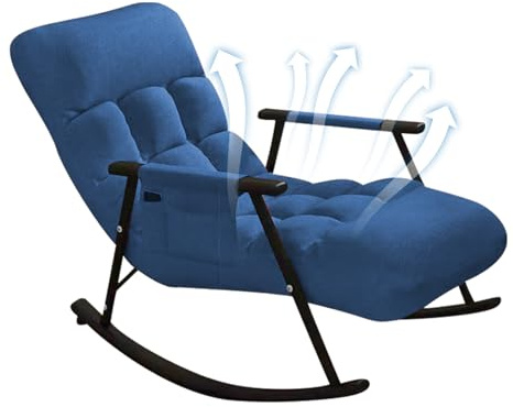 Interior – reclinable para Asiento Acolchado, Moderno sillón reclinable Tipo balancín | Cómodo diseño de la Silla para planeadores, Asientos de salón en viveros, sillón de Uso Exterior