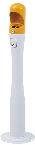 Enpvneer Posacenere da Pavimento, Portacenere Colonna da Esterno, Colonna di Fuliggine da Esterno, Portacenere Colonna for Cenere Verticale, per La Casa, All'aperto, Bar, Ufficio(Color:Bianco)