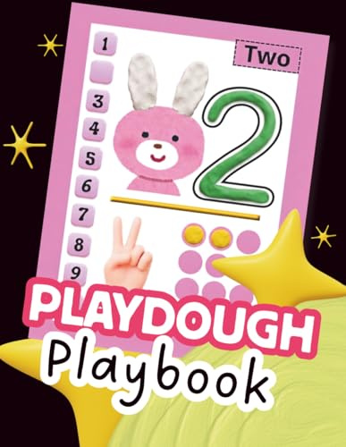 Playdough Playbook: Learn to Count 1-10 & Alphabet A-Z | Preschool Activity Book | Fine Motor Skills & Sensory Play Learning Binder