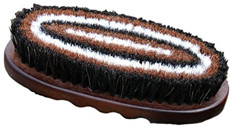 Tail Tamers W225 Great Grooves Wood Series Oval Horsehair Brush, Small