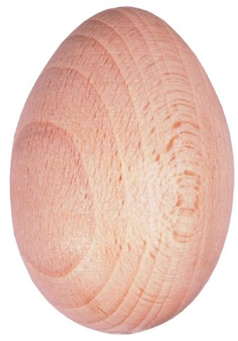 Gravidus Buchenholz Stopfei - Perfekt zum Sockenstopfen, Ei-Form 60x40mm, Naturmaterial für nachhaltiges Reparieren