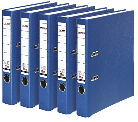 Falken PP, copertina in plastica 5er Pack schmal blau