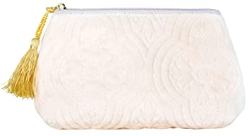 Kosmetiktäschchen Schminktasche Makeup Archipelis Samt pastell peach French Nostalgie