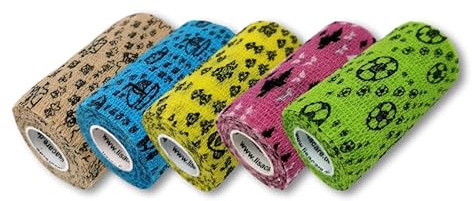 LisaCare Kinderpflaster selbsthaftend mit Motiven - 5 Rollen á 10cm x 4,5m | Pflaster zum Trösten - elastisches, wasserfestes, staub- fett- & schmutzabweisendes Pflaster - bunte Motive