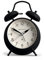 NEWGATE® Covent Garden réveil | Horloge Classique emblématique à Cloche jumelle | Noir | Chiffres faciles à Lire | Idéal pour Chevet, Bureau ou étagère | Accessoire Vintage Contemporain