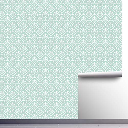 papel de pared,Papel tapiz de fondo barroco azul y blanco, papel tapiz de muebles de renovación de pared de dormitorio de sala de estar 300 cm (1 rollo)